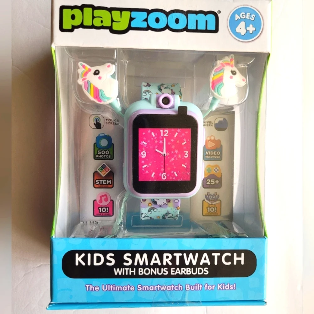 Playzoom Kids Smartwatch & Earbuds Ages 4+ Unicorn Design
